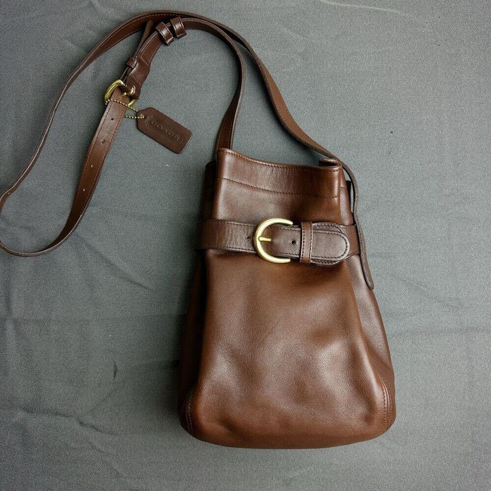 NEW! Old Coach Brown soho belt pouch bag 4156